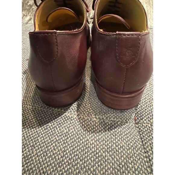 THE OFFICE OF ANGELA SCOTT Ms. Jane Burgundy Leather Women's Kiltie Oxford. 37.5 - Picture 3 of 8